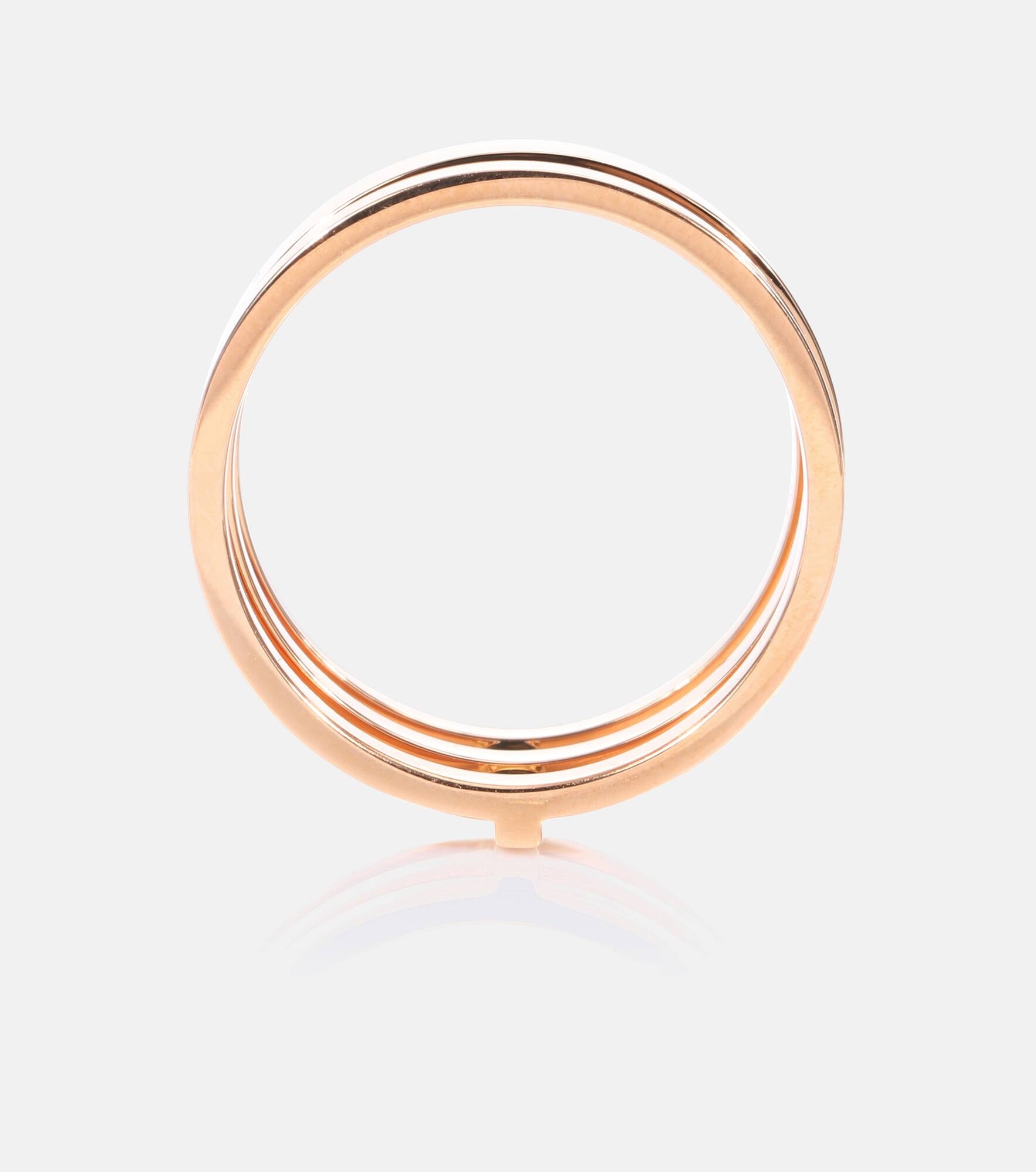 Berbere 18kt rose gold ring - 4