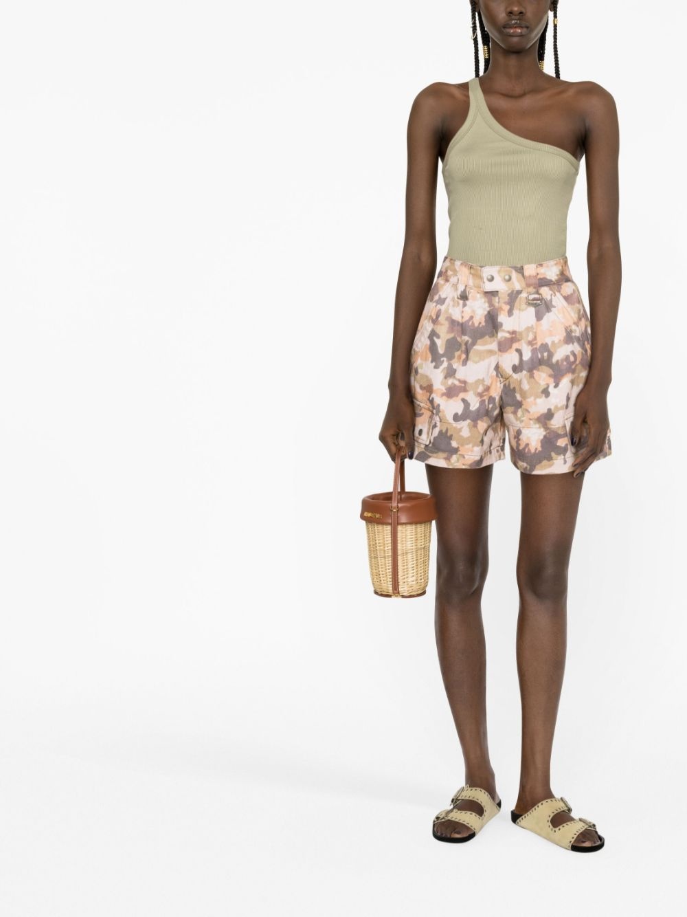 Eliano camouflage-print cotton shorts - 2