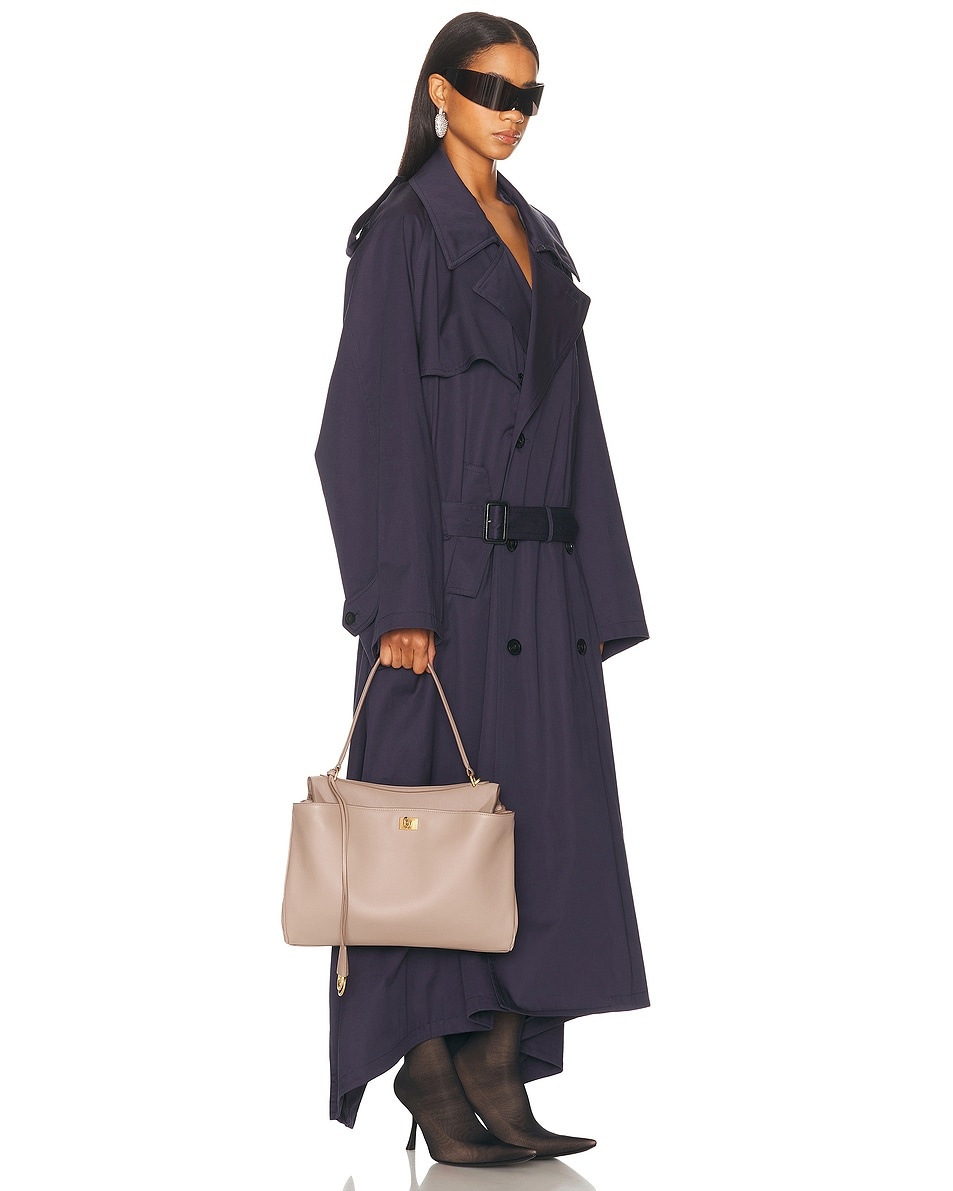 Rodeo Medium Grained Leather Top Handle Bag - 2