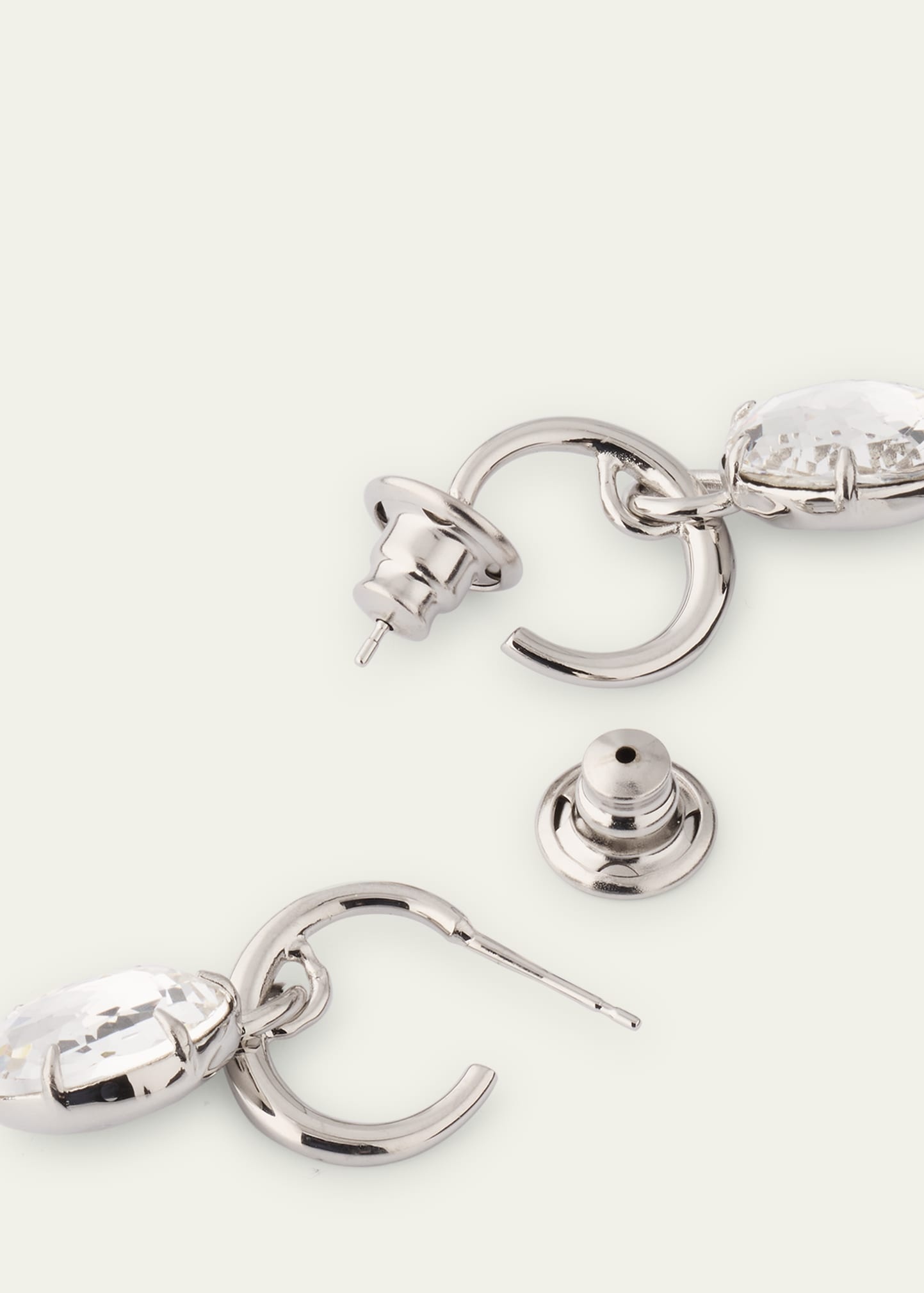 Crystal Mini Hoop Earrings - 4
