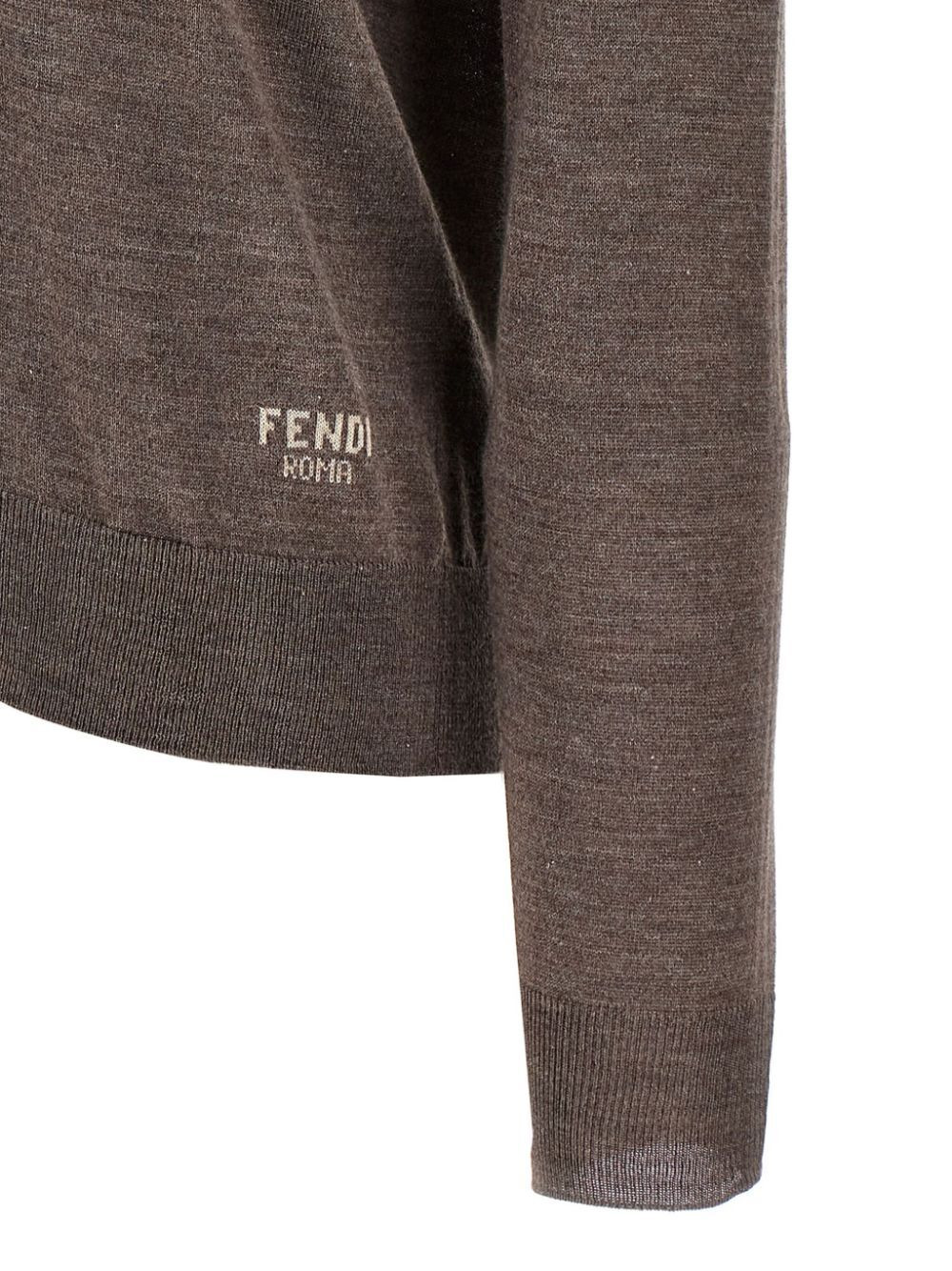 Fendi Women Wool And Silk V-Neck Jumper - 3