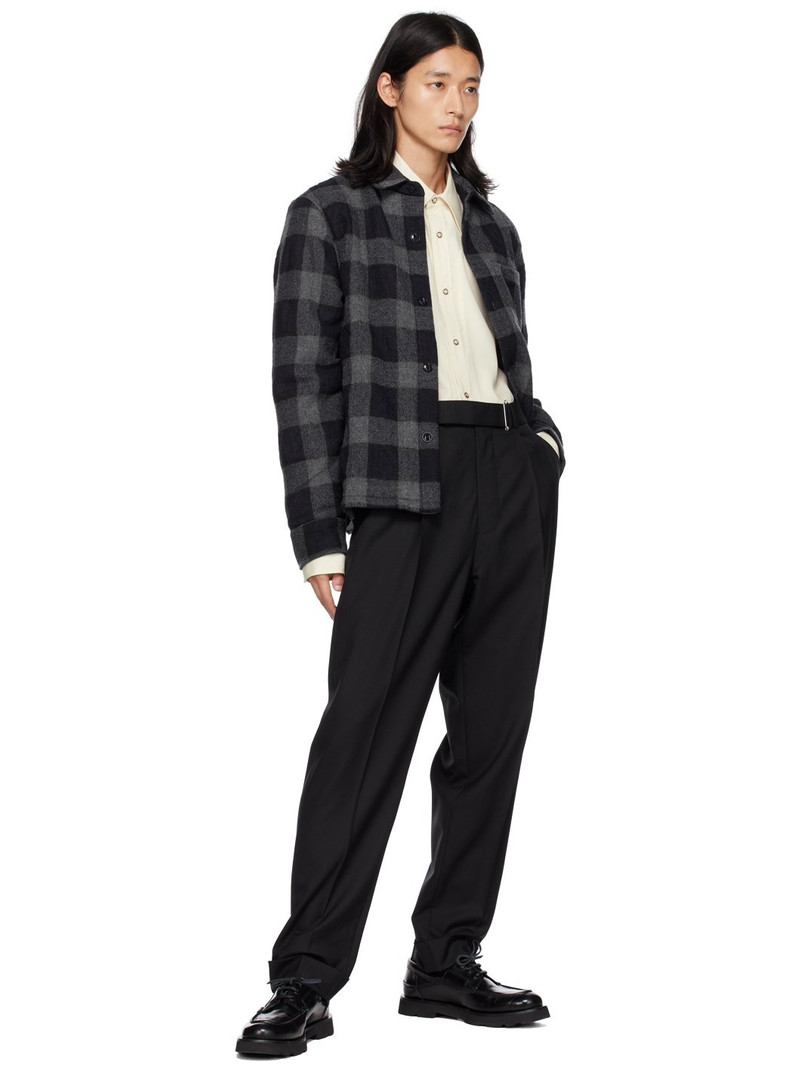 OFFICINE GÉNÉRALE Black & Gray Insulated Shirt outlook