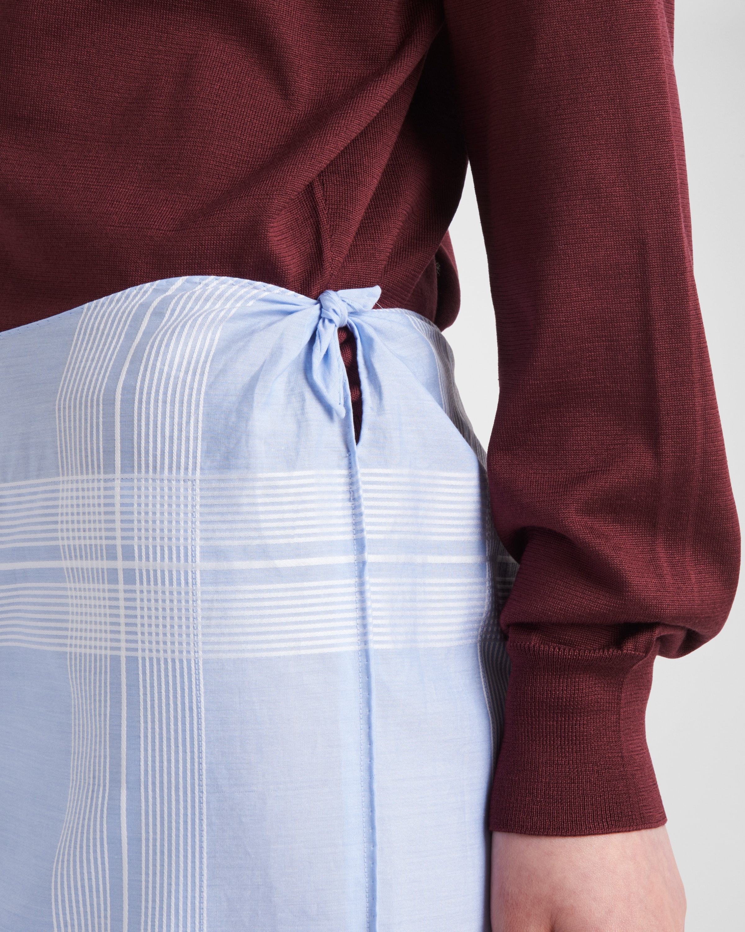 Checked cotton skirt - 3
