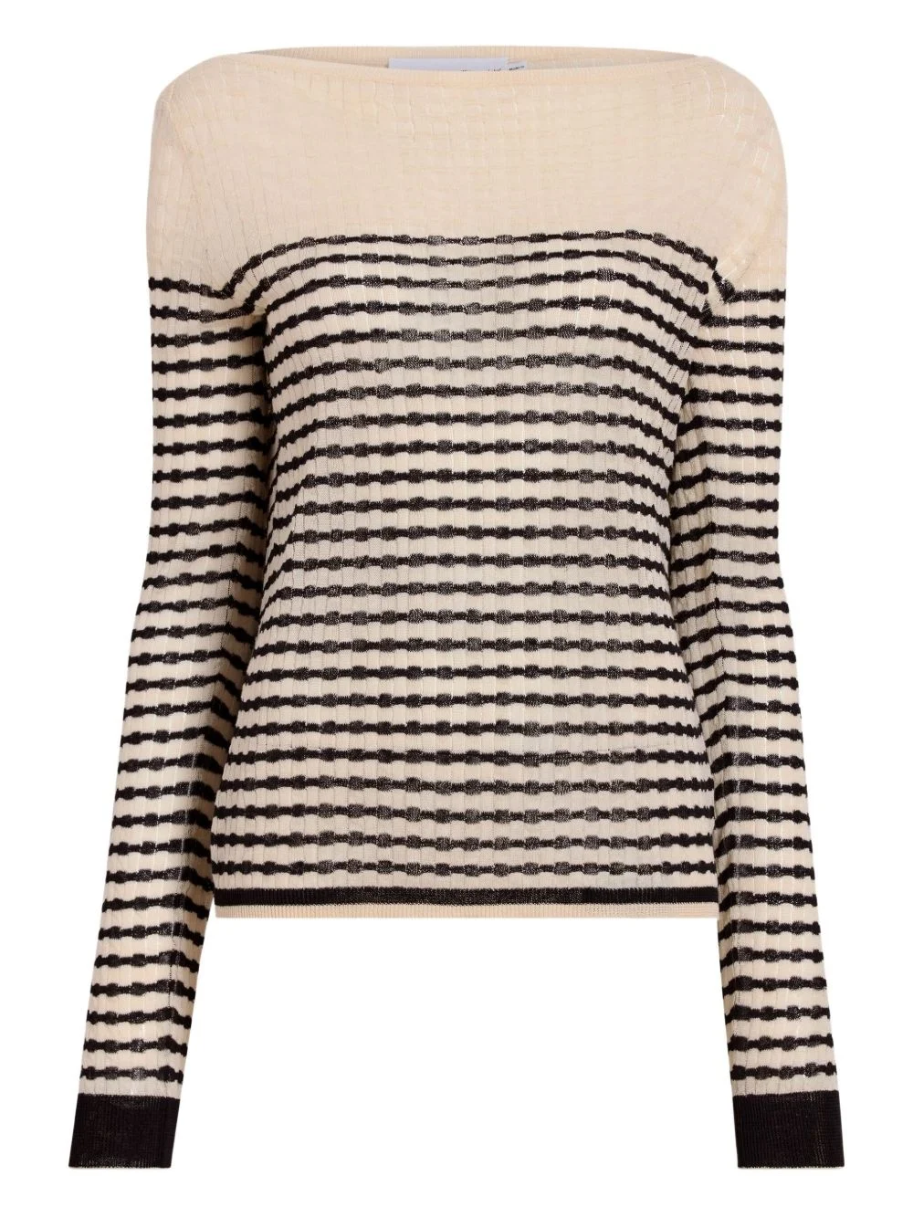 striped knitted top - 1