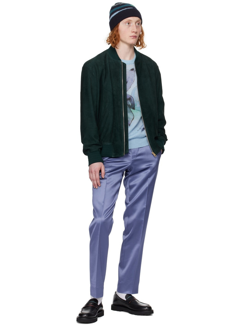 Paul Smith Blue Straight-Leg Trousers outlook