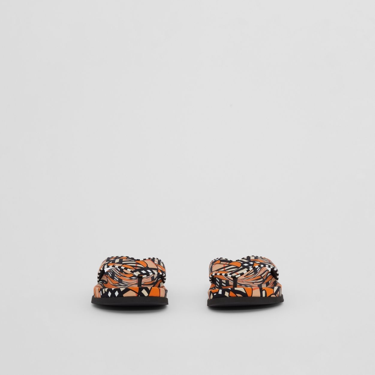 Monogram Print Neoprene Sandals - 5