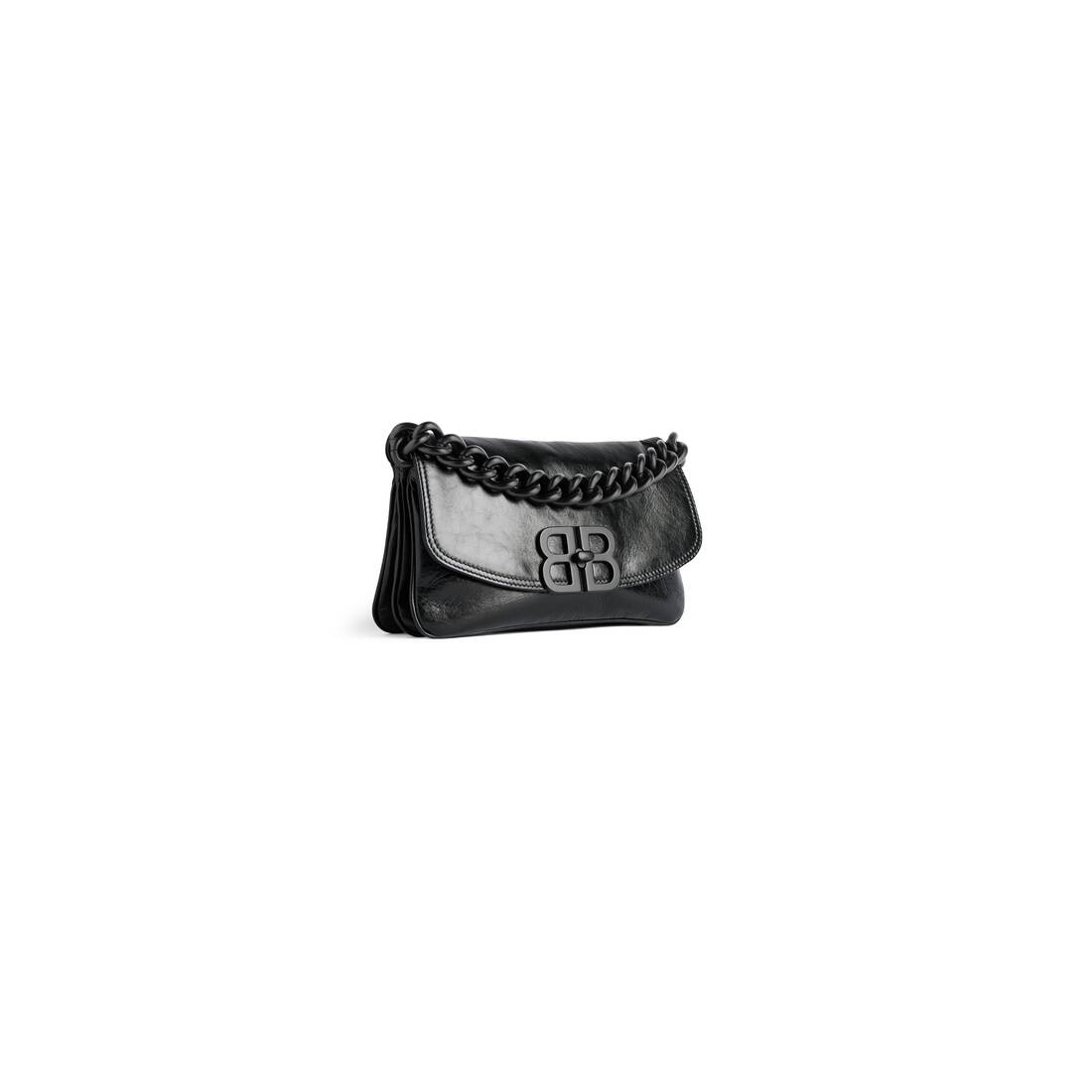 Bb Soft Small Flap Bag  in Black - 2