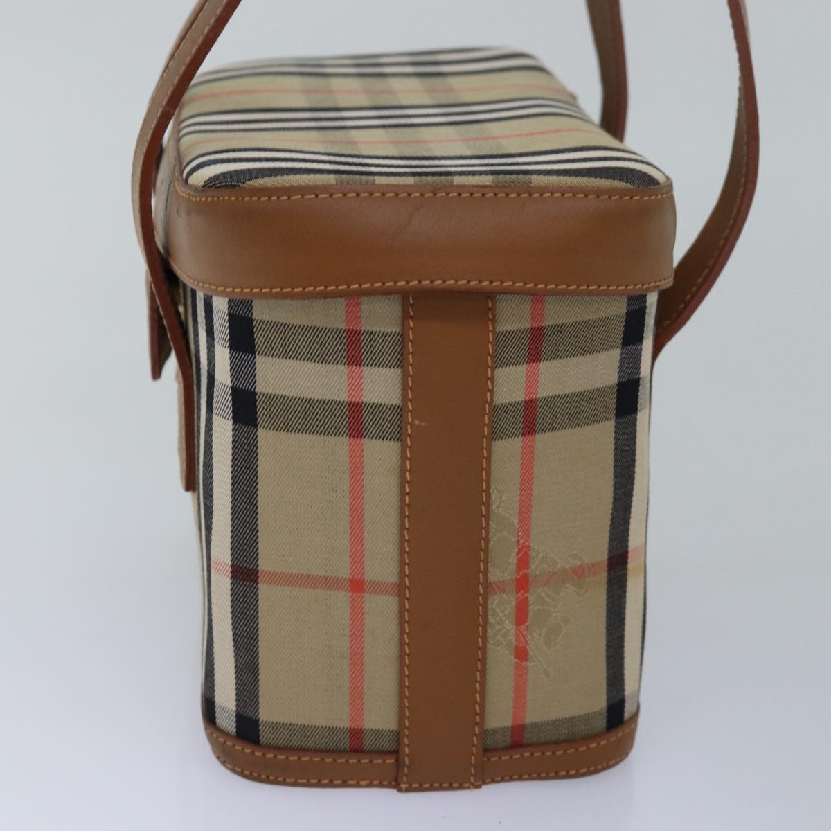 Burberry Nova Check Hand Bag Canvas Beige - 4