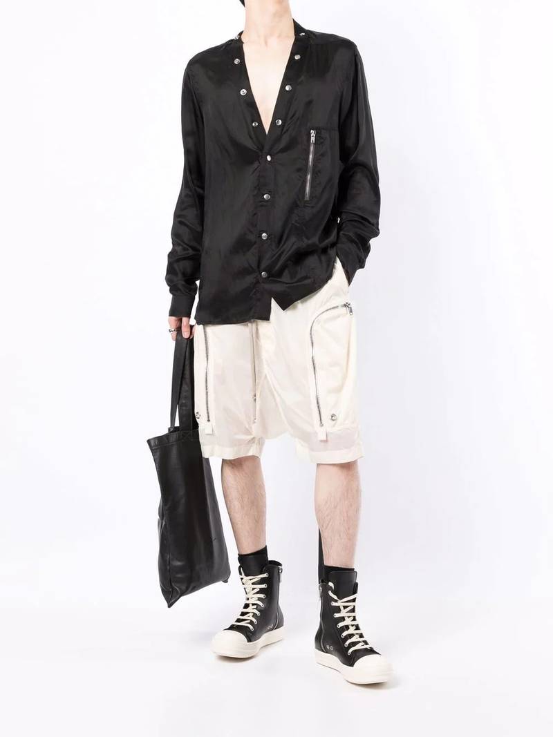 Rick Owens DRKSHDW Bauhaus dropped-crotch shorts outlook