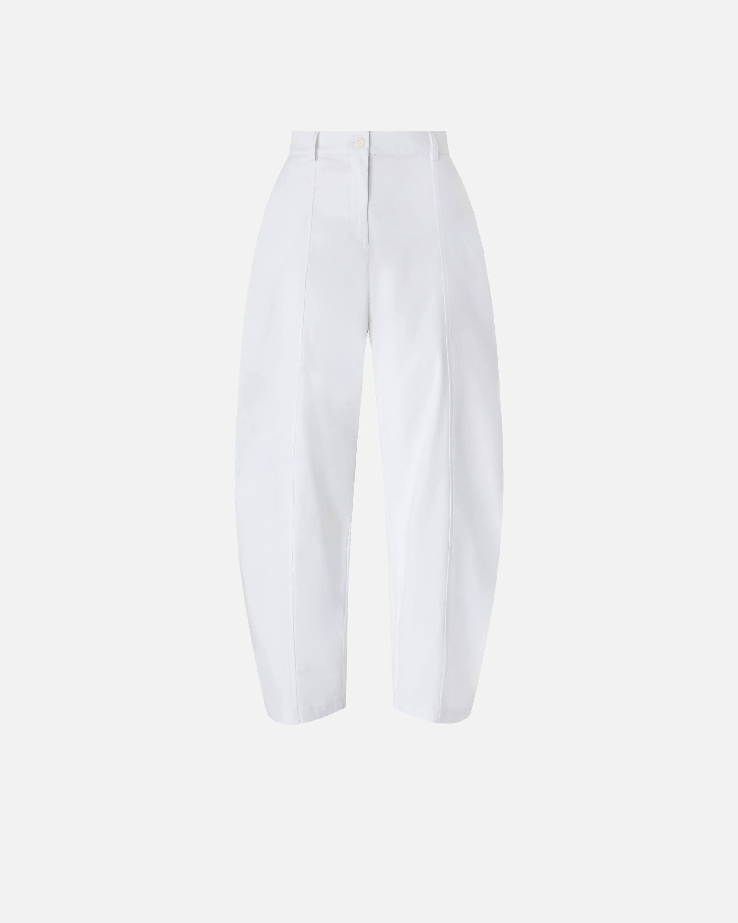 BARREL-FIT TROUSERS IN STRETCH COTTON - 1
