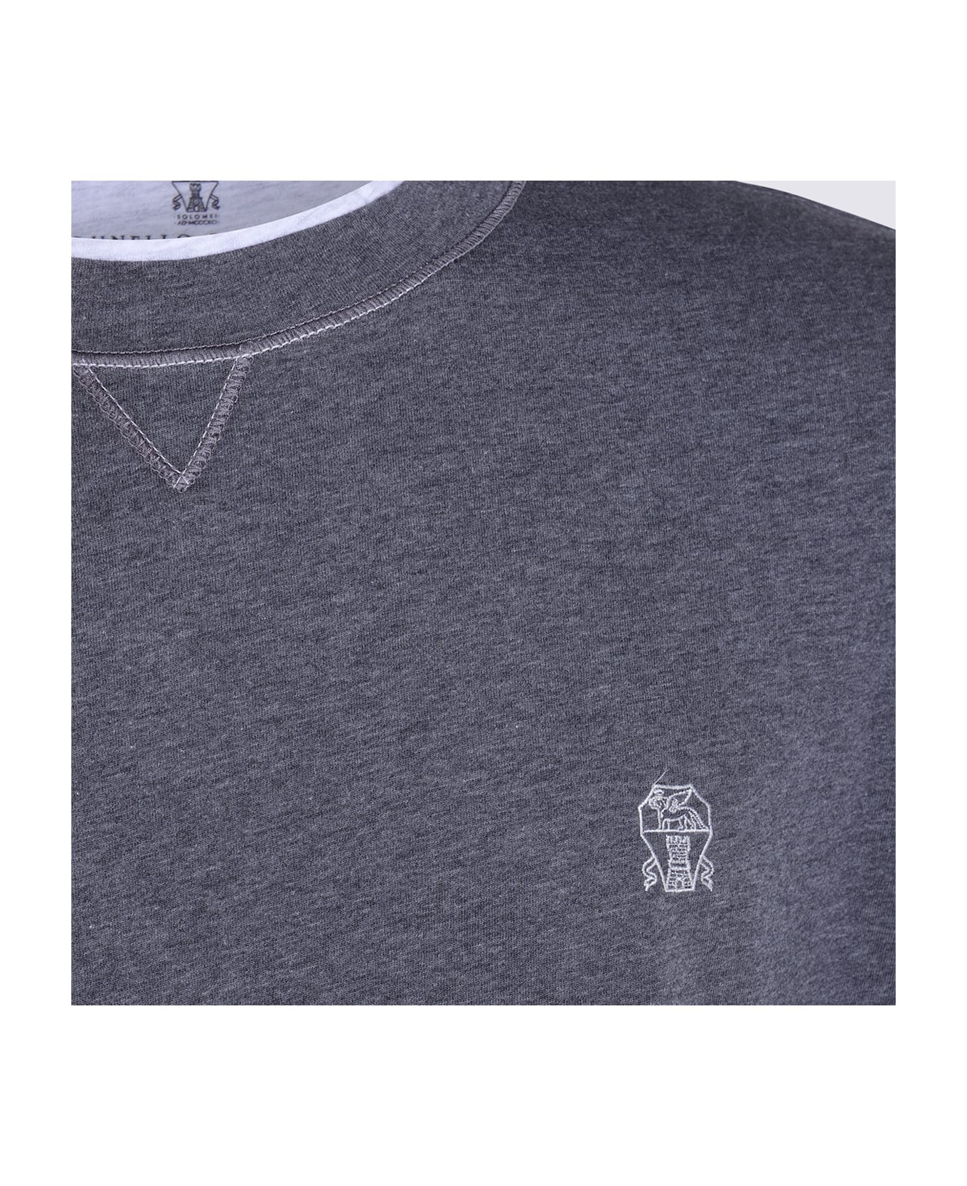 Grey Cotton T-shirt - 3