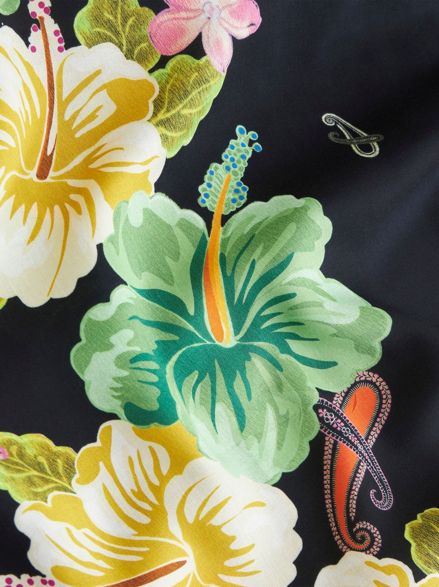 FLORAL PAISLEY BOWLING SHIRT - 7
