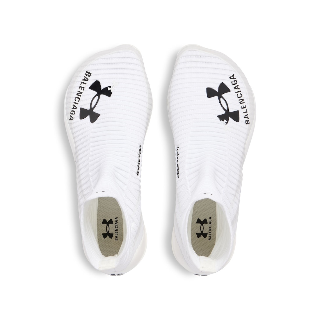 BALENCIAGA Men's Under Armour® Hyper Sneaker in White/black