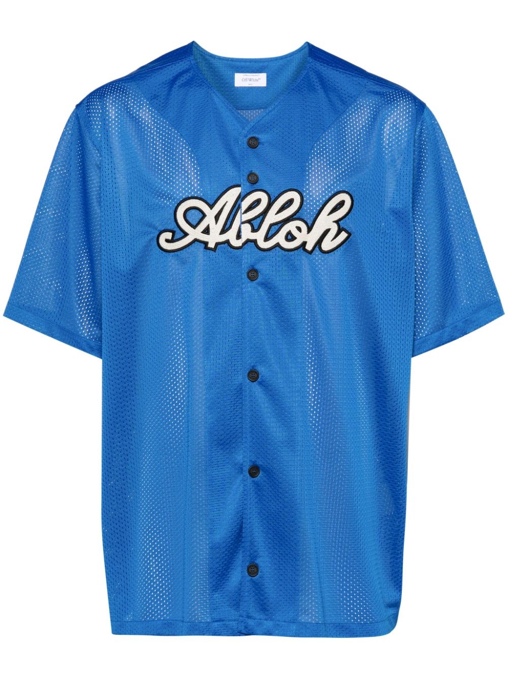 logo-patch baseball shirt - 1