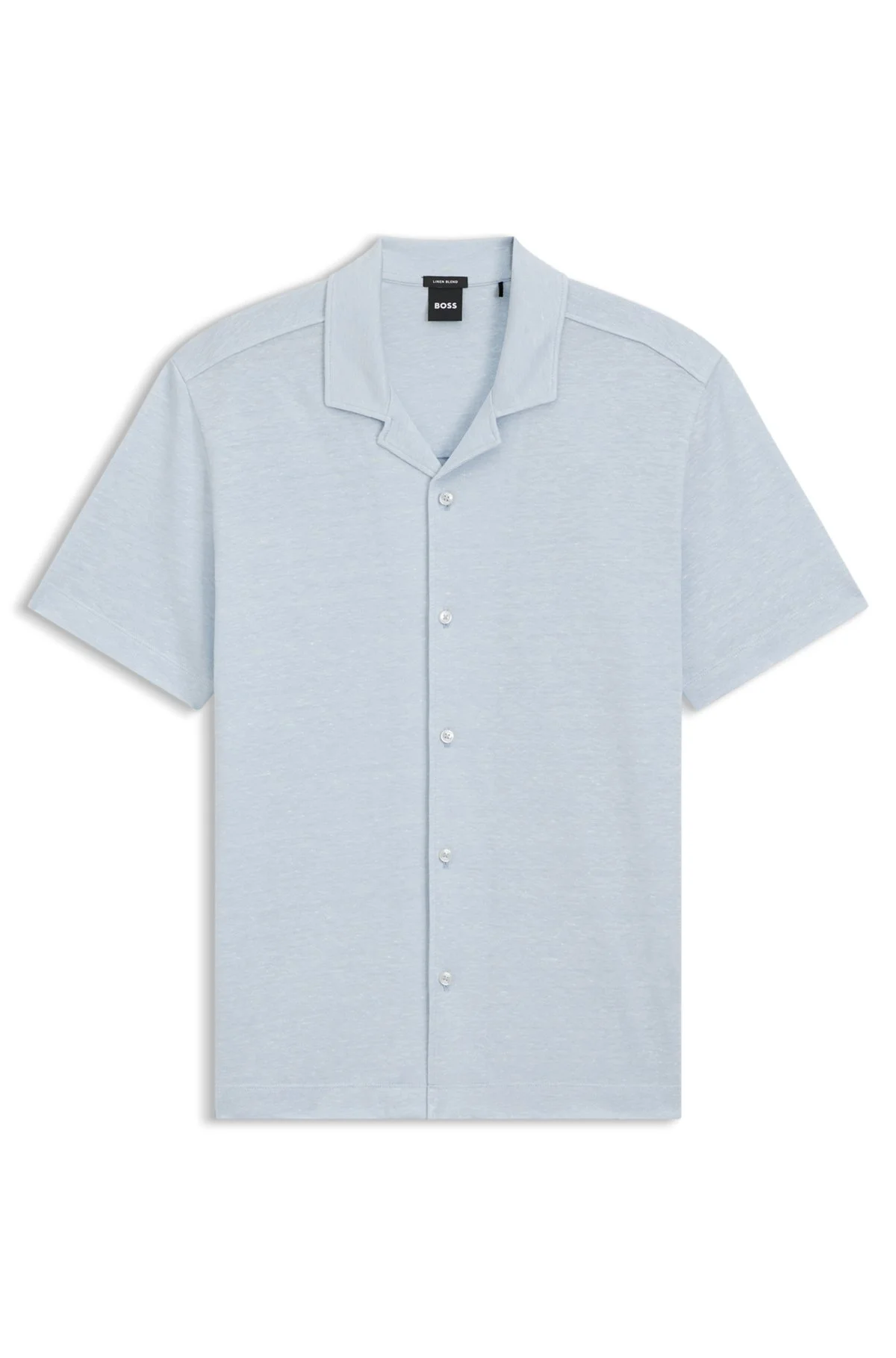 REGULAR-FIT SHIRT IN COTTON AND LINEN - 1