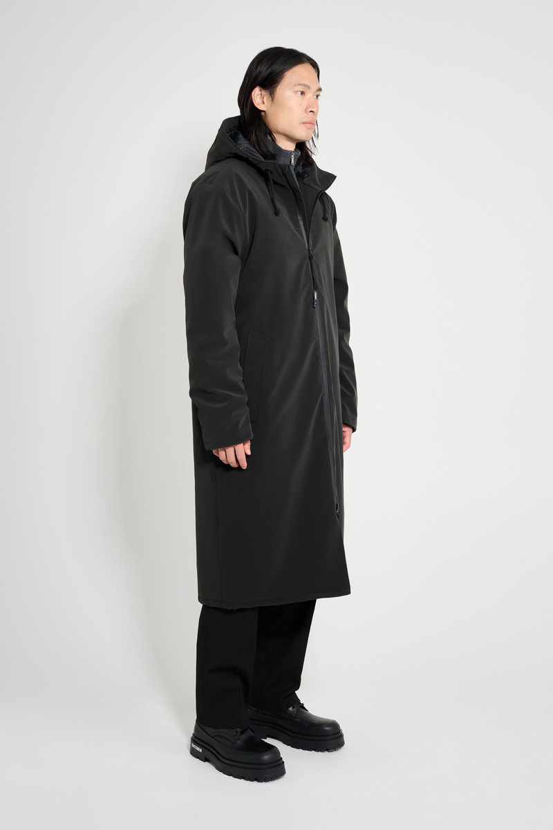 Stockholm Long Matte Winter Coat Black 3