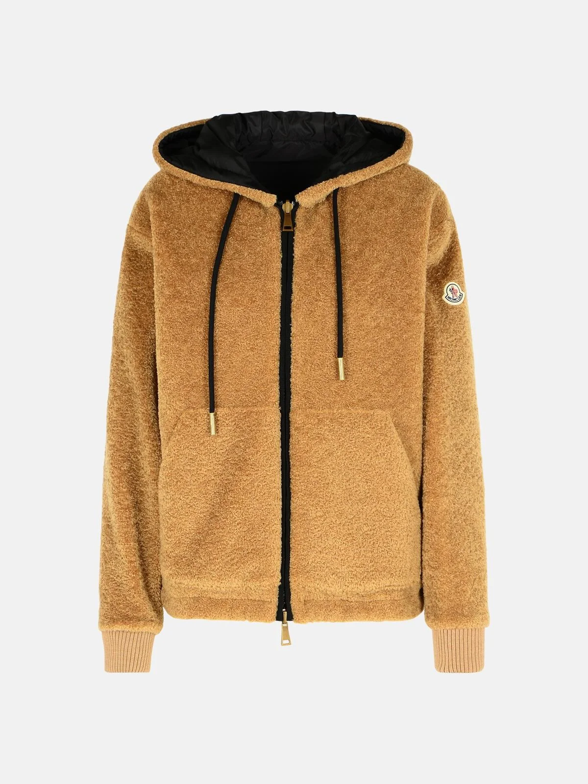 REVERSIBLE BROWN COTTON BLEND JACKET - 1