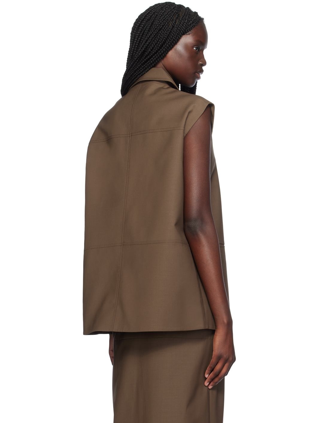 Brown Castor Vest - 3