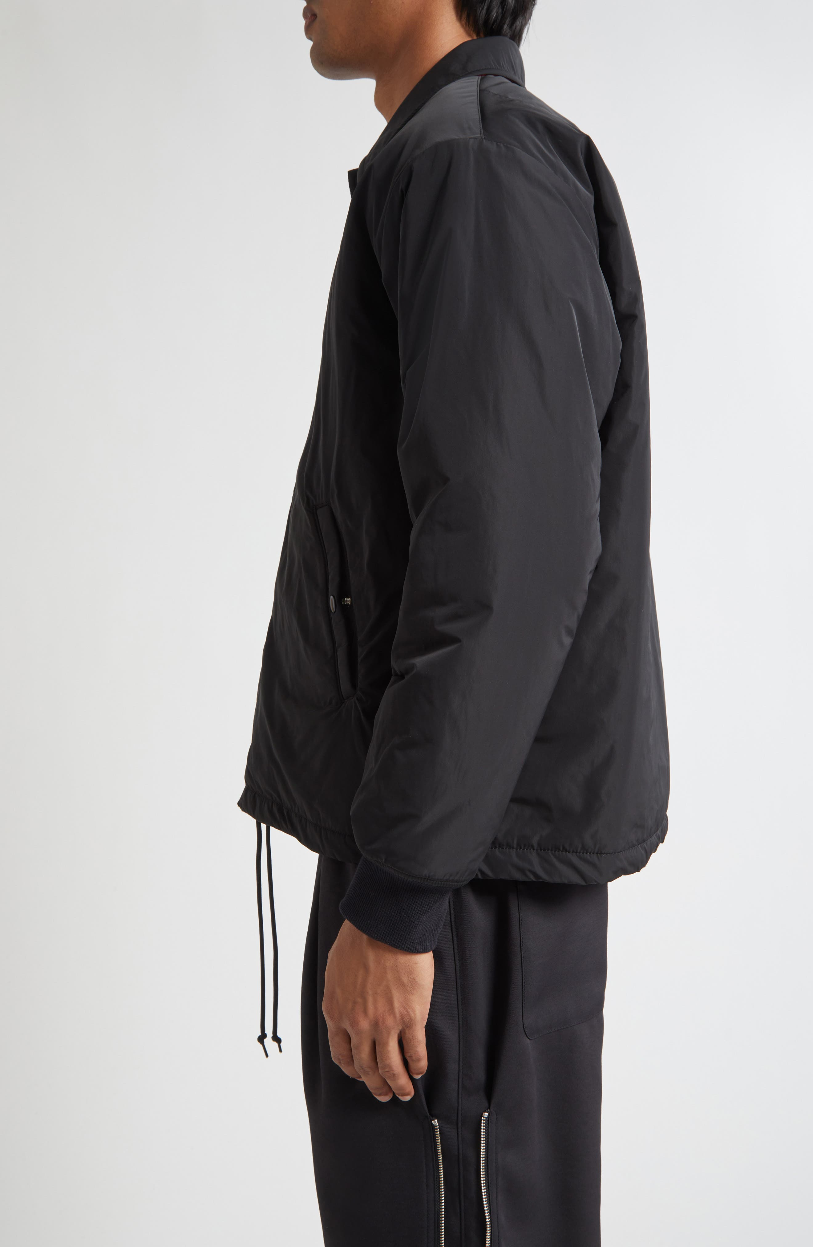 Undercover For All Rebels Satin Jacket in Black at Nordstrom - 4
