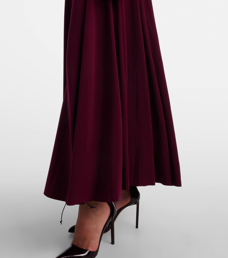 Pleated turtleneck maxi dress 6