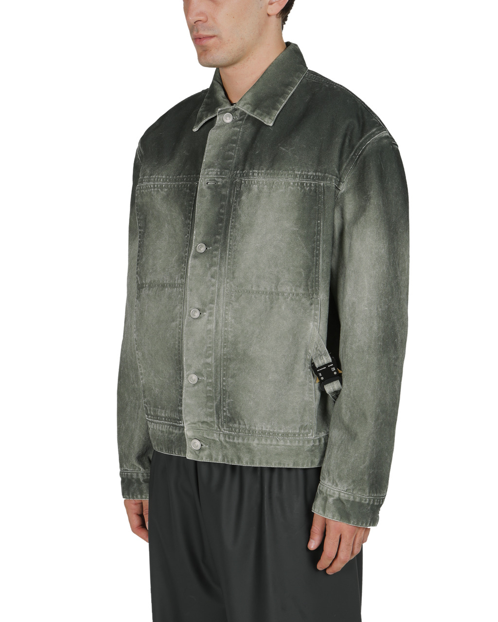 OVERDYED CANVAS BUCKLE JACKET - 3