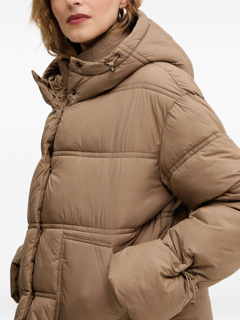 hooded pattern puffer jacket 4