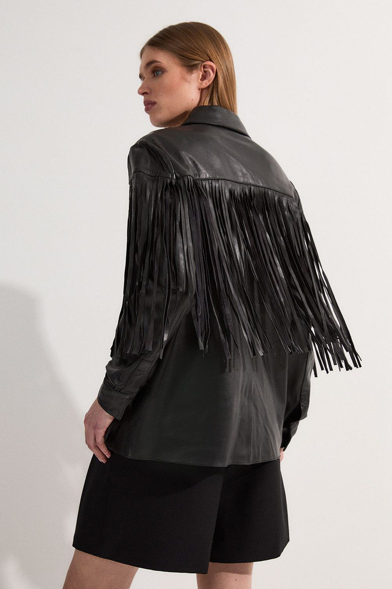 Leather Tassel Jacket 5