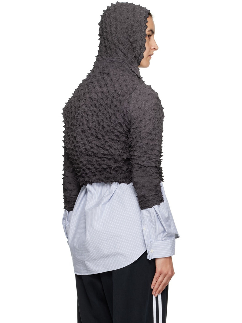 Brown Shibori Hoodie 3