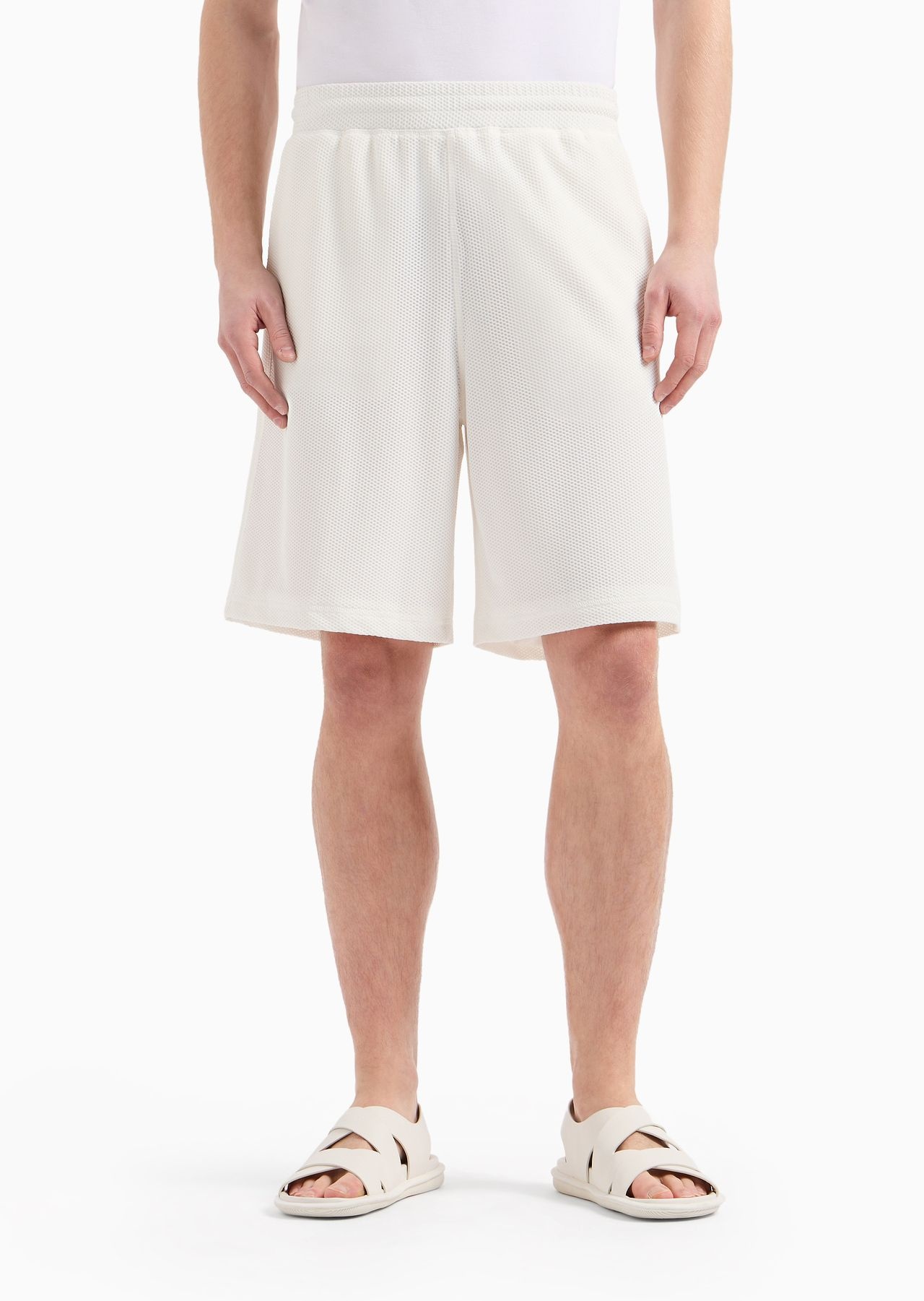 Stretch-jersey Bermuda shorts - 2