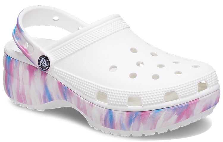 (WMNS) Crocs Classic Platform Dream Clog 'White Purple' 207580-94S - 4