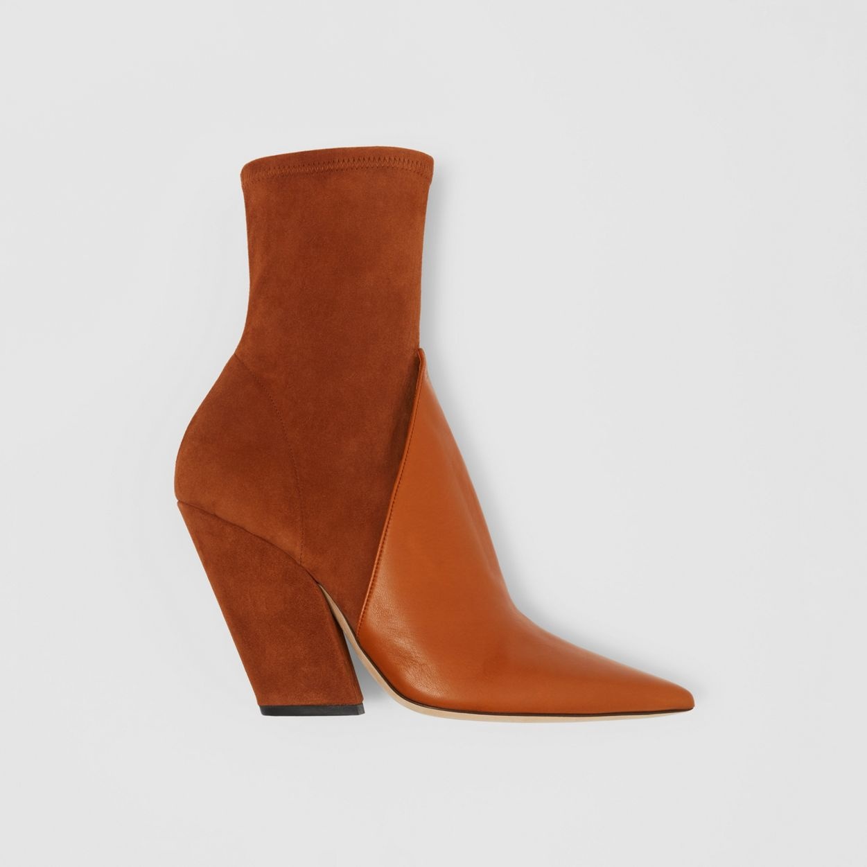 Panelled Suede and Lambskin Ankle Boots - 2