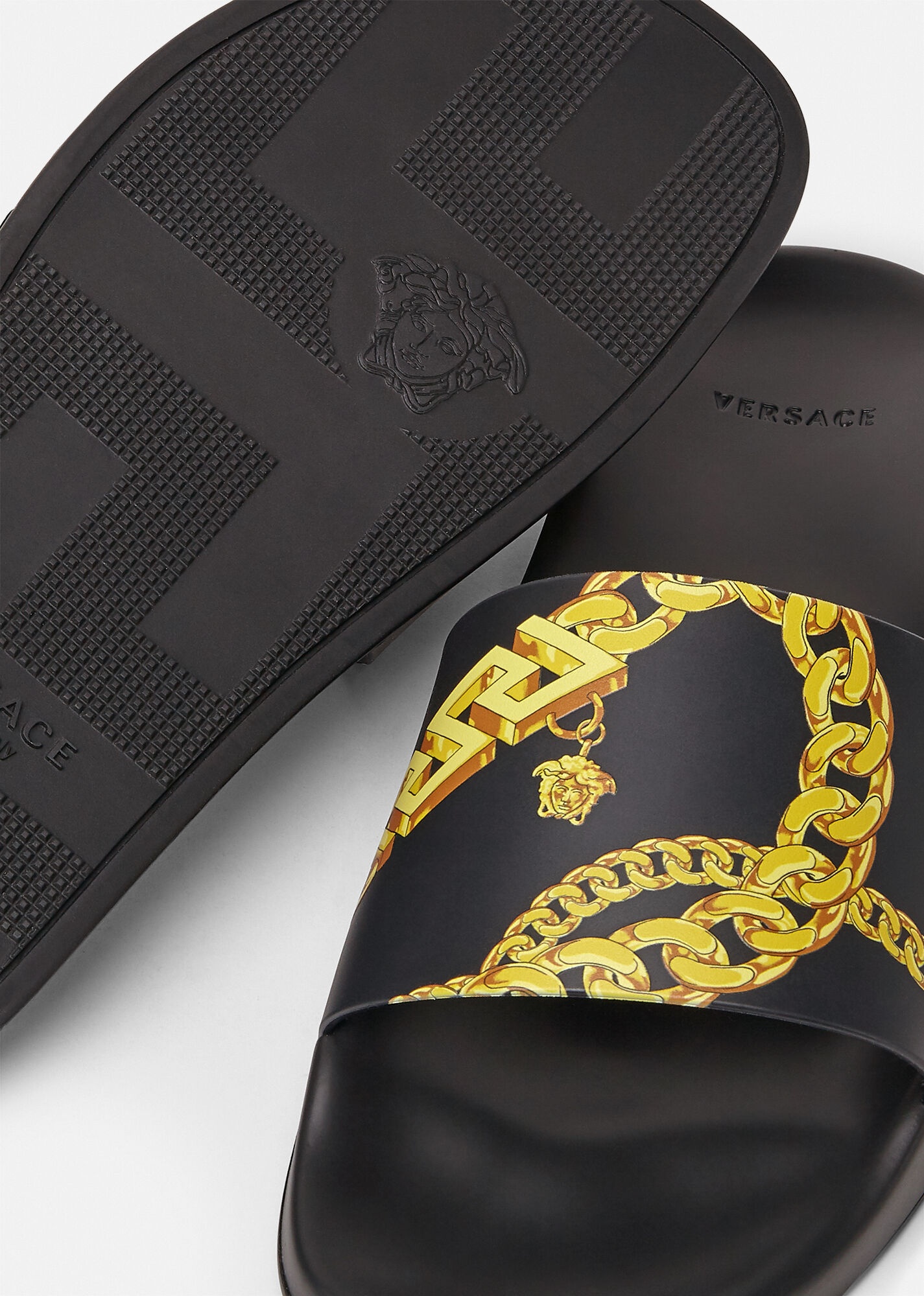 La Greca Chain Print Slides - 2