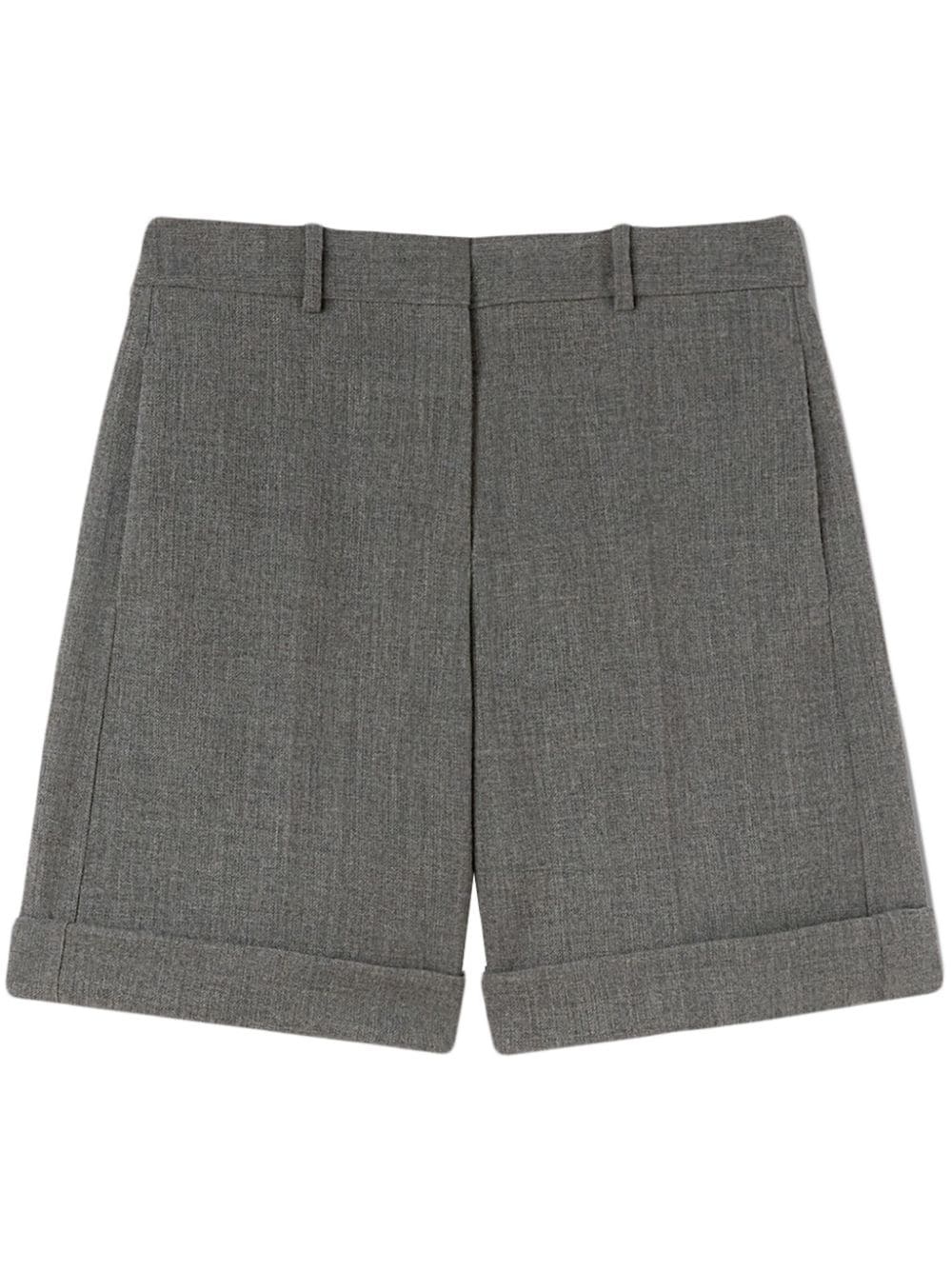 tailored wool shorts - 1