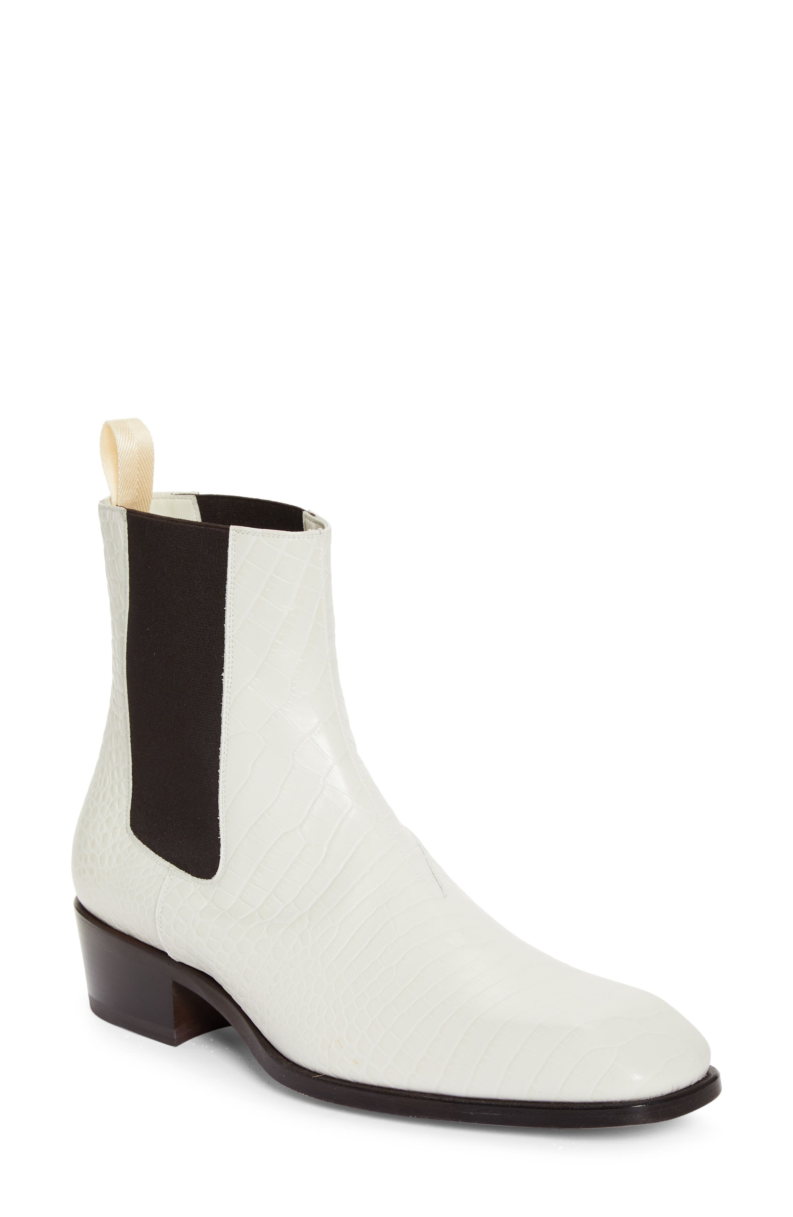 Bailey Croc Embossed Chelsea Boot - 1