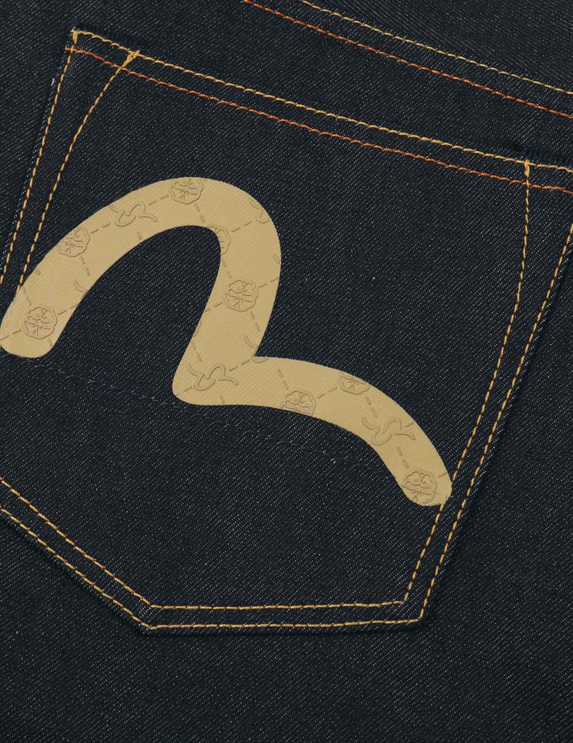 MONOGRAM EMBOSSED SEAGULL PRINT CARROT FIT JEANS #2017 - 8