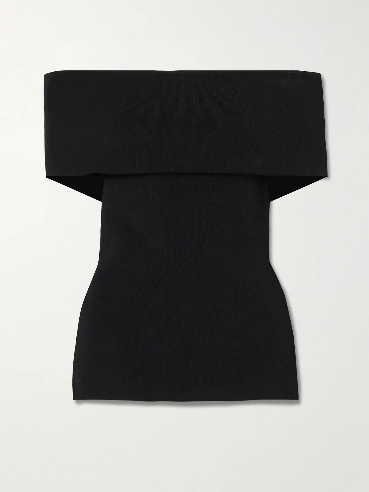 Off-the-shoulder Jersey Top - 1