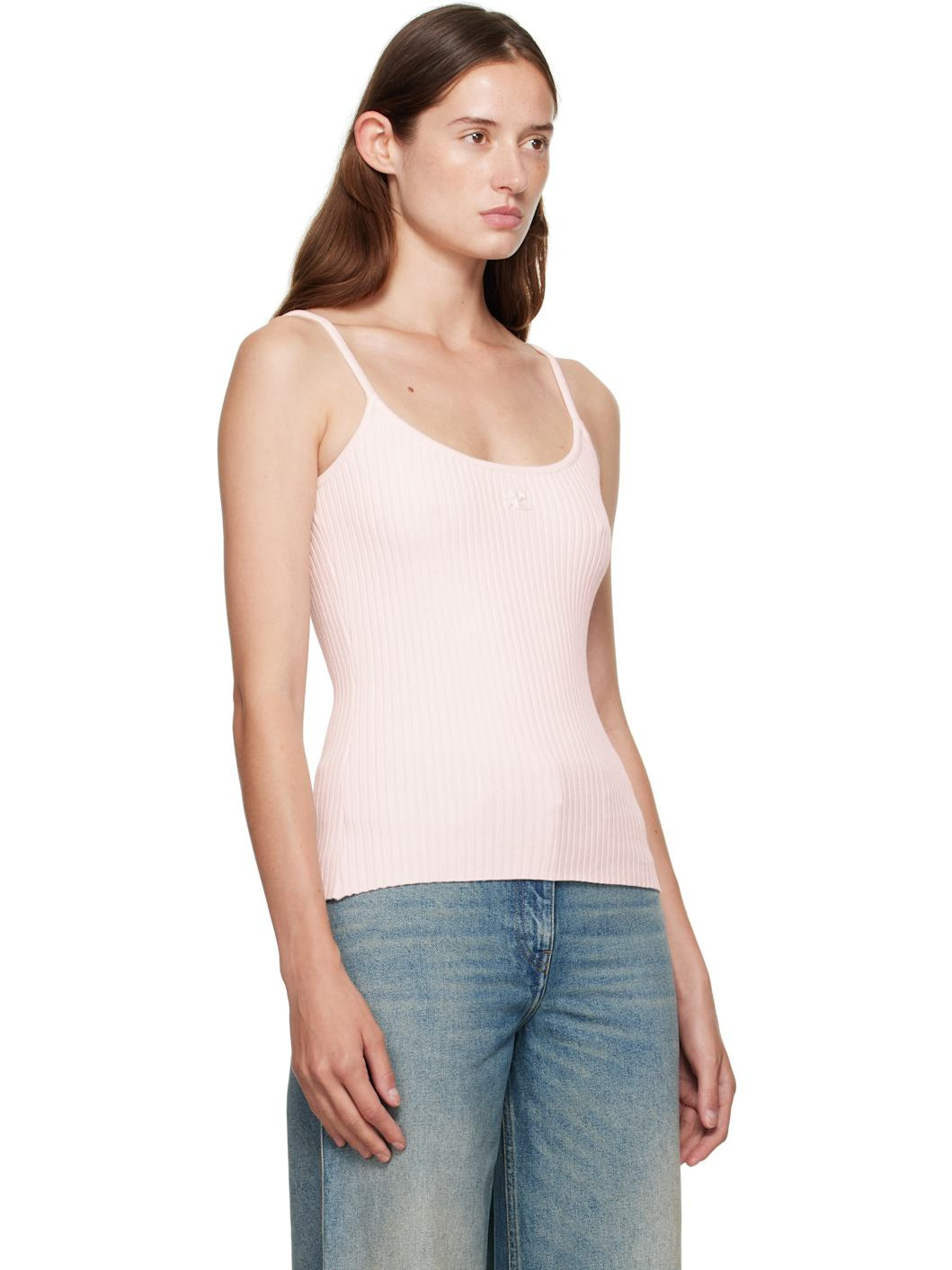 Pink Reedition Knit Tank Top - 2