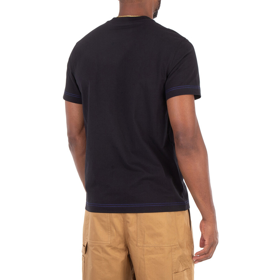 Burberry Logo Embroidered Cotton T-Shirt - 3