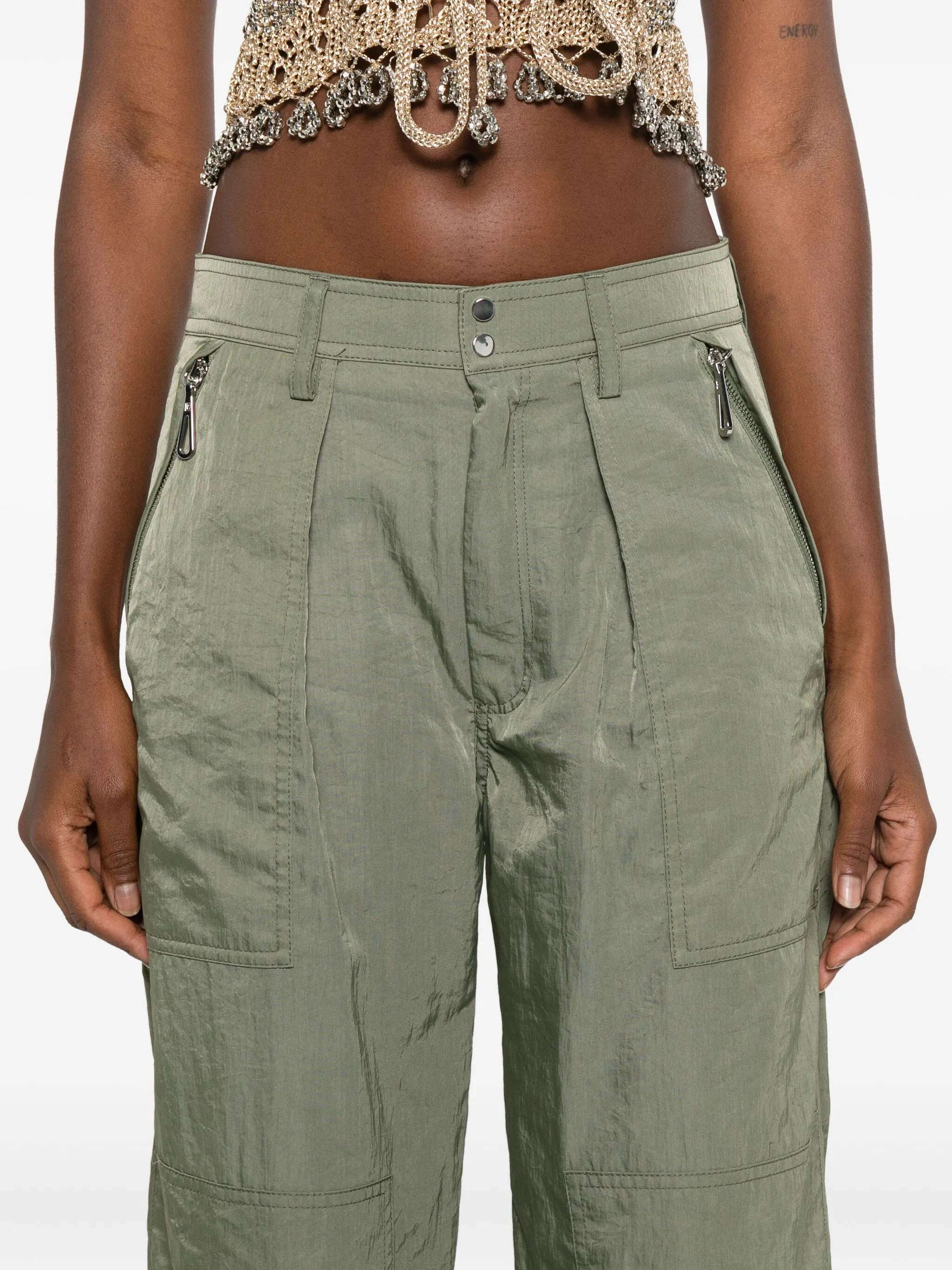 Rabanne Pleated Pocket Trousers - 4