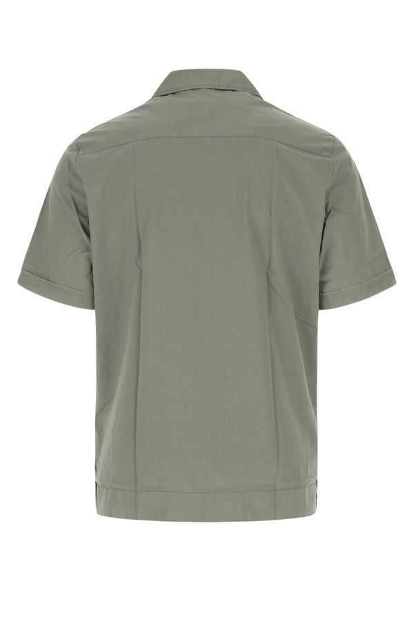 Sage green poplin shirt - 2