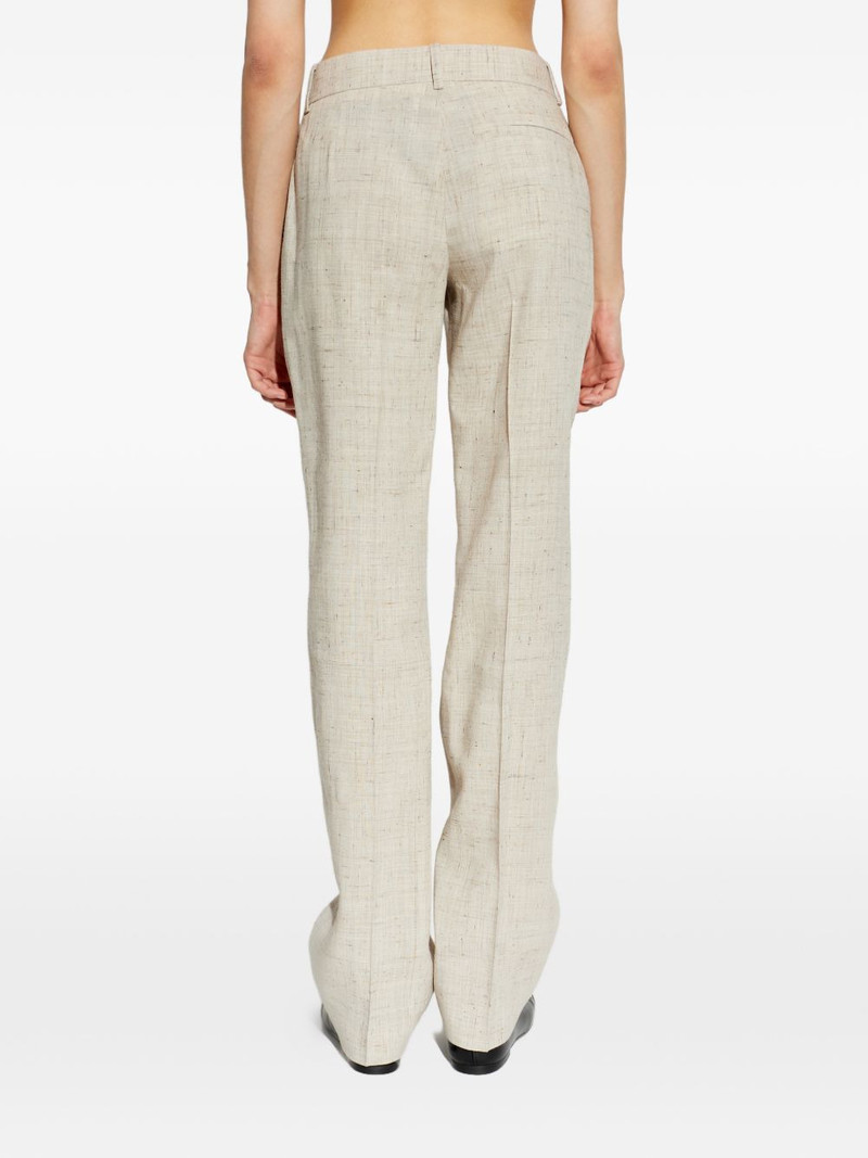 slub-texture tailored trousers 4