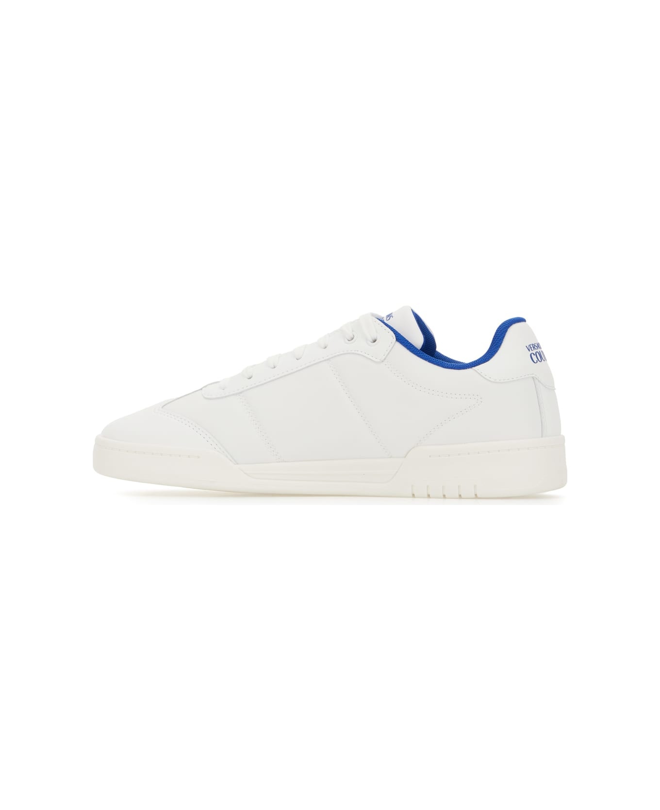 White Fabric Sneakers - 3