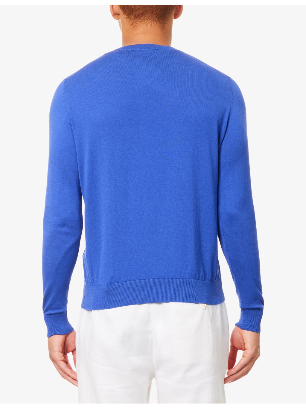 Rayol Intarsia Cotton Knitted Jumper - 4