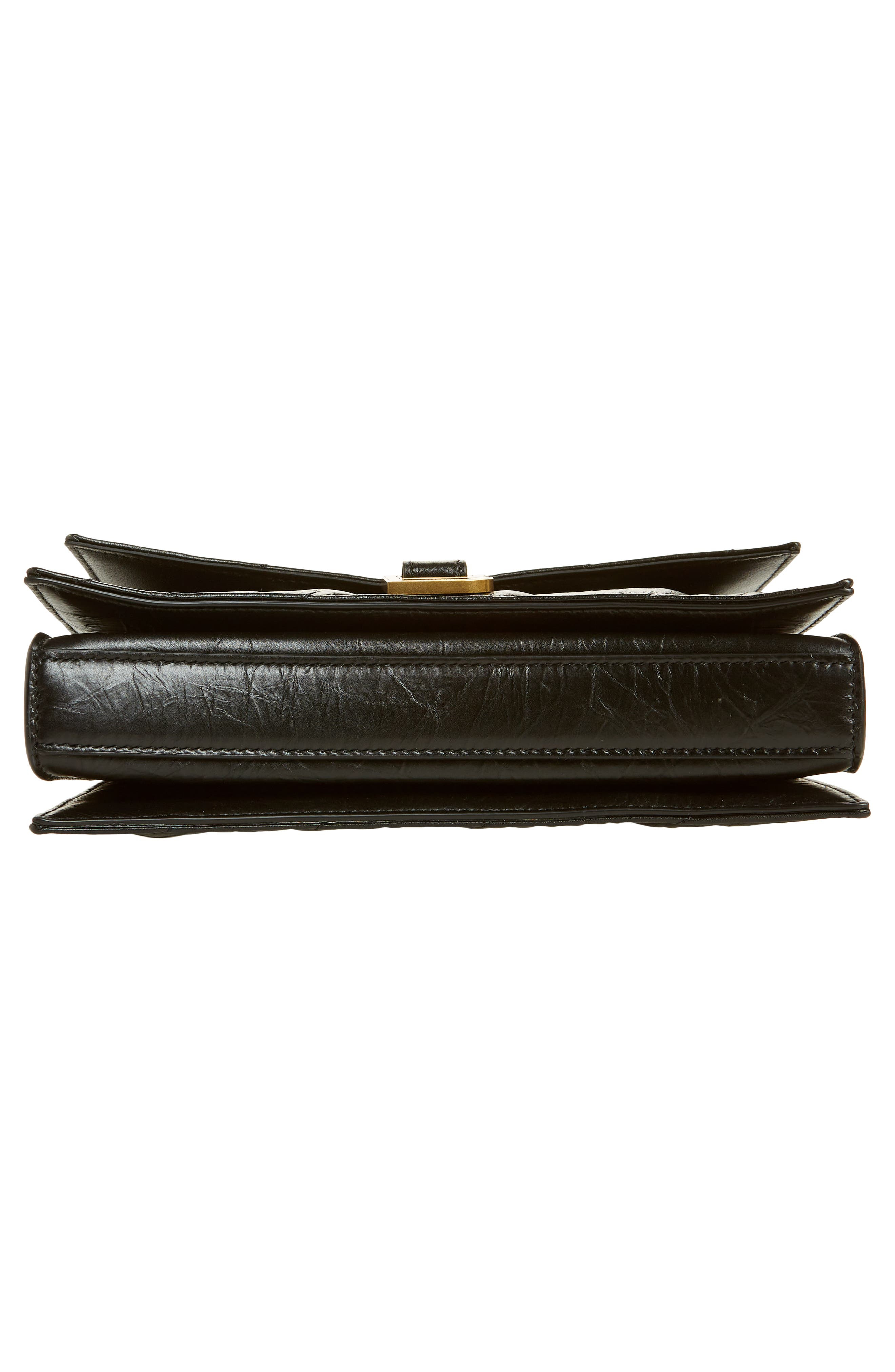 Hourglass Quilted Crushed Leather Wallet on a Chain - 6