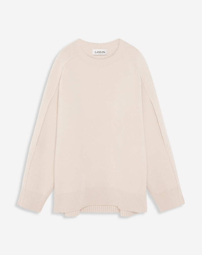 WOOL 및 CASHMERE ROUND-NECK CAPE 스위치 - 1