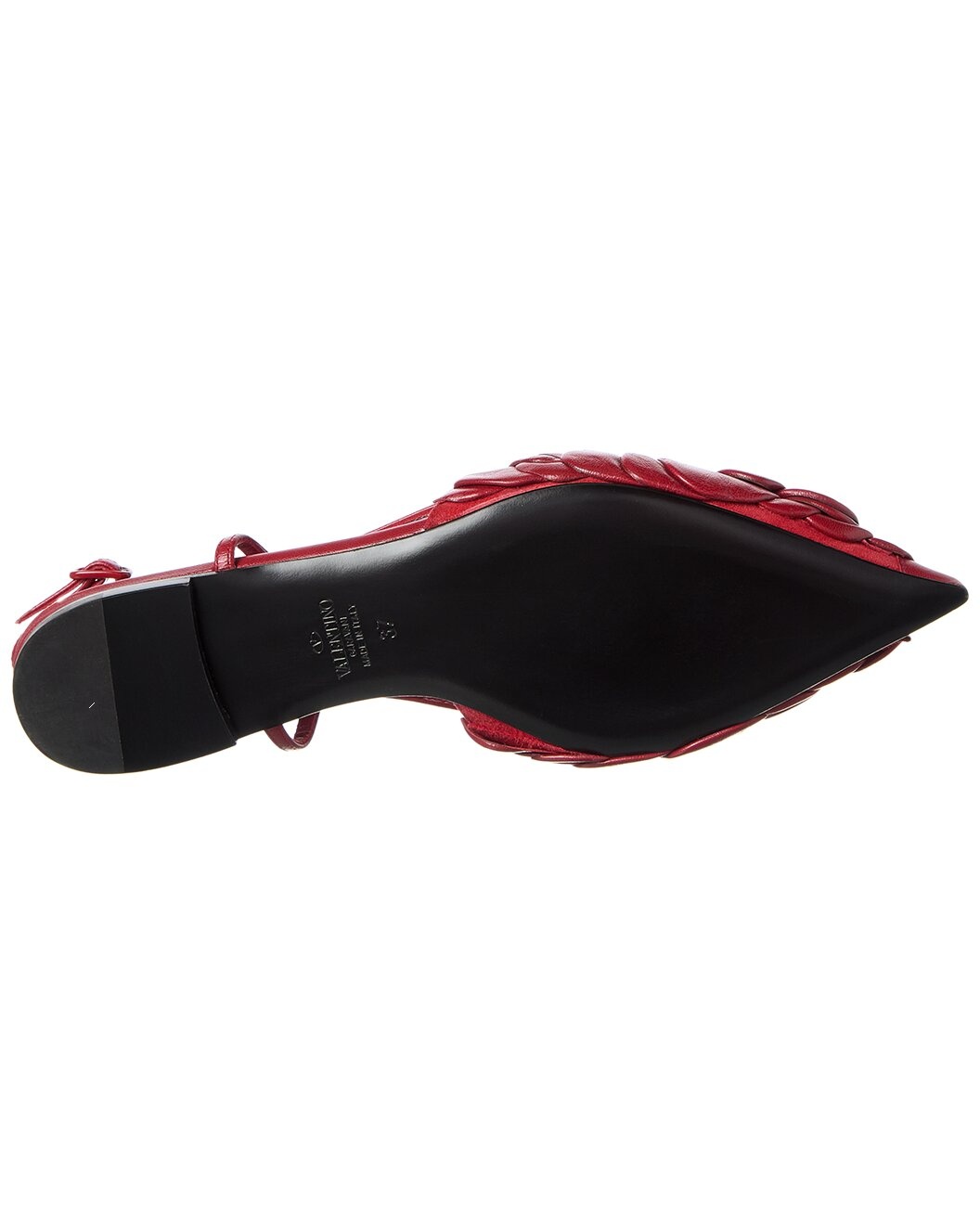 Valentino Atelier 03 Rose Edition Leather Flat - 4
