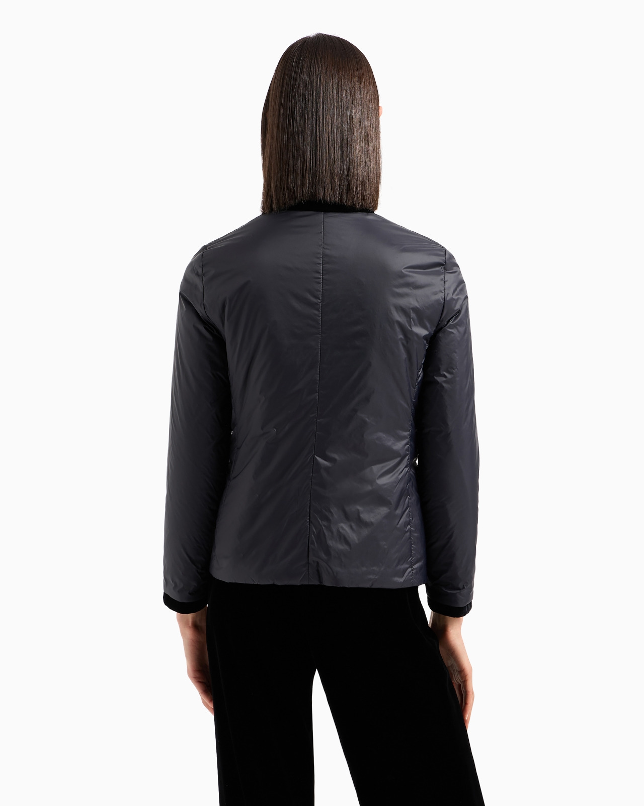 Nylon reversible guru-collared jacket - 3