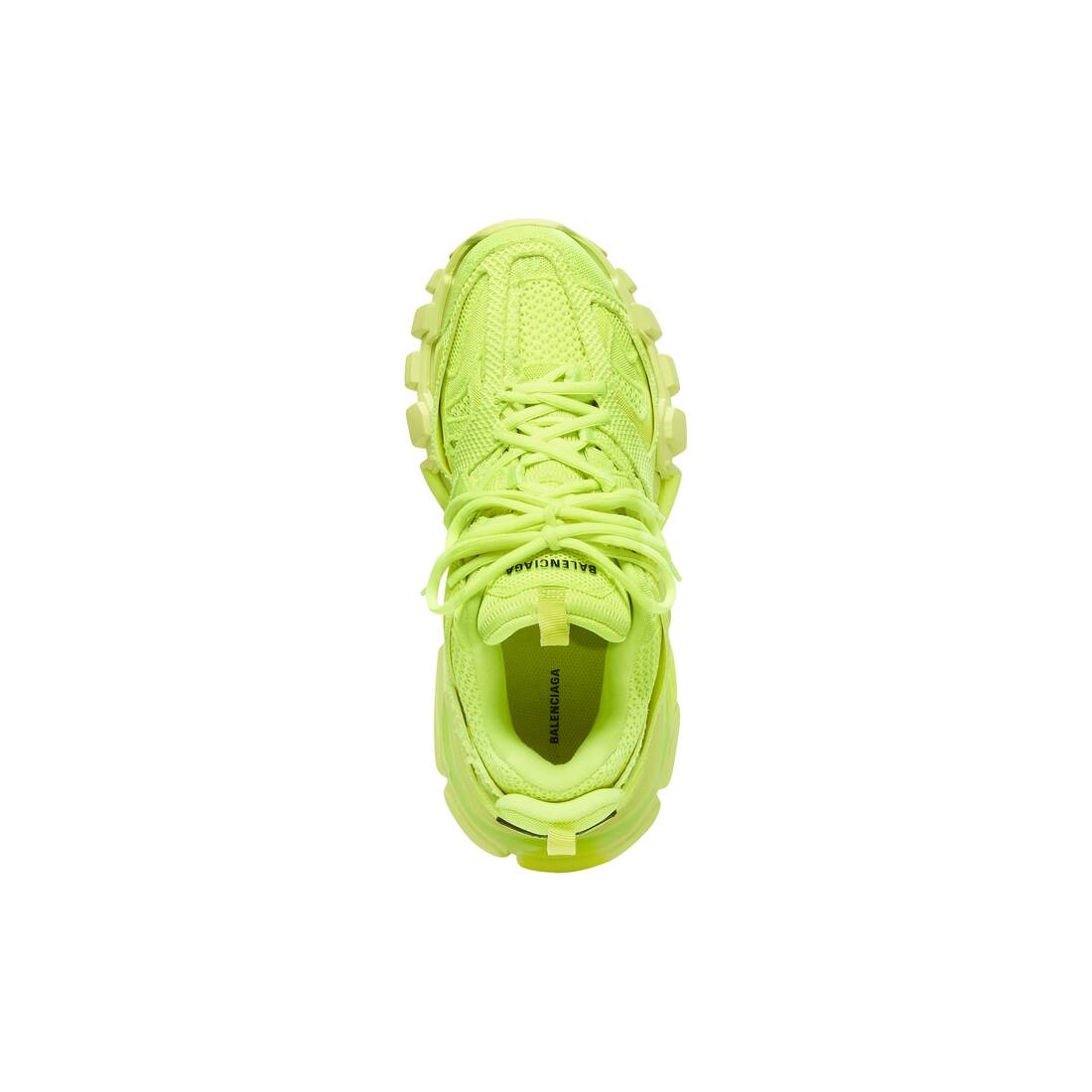 Men's Track Sneaker In Full Mesh in Fluo Yellow - 6
