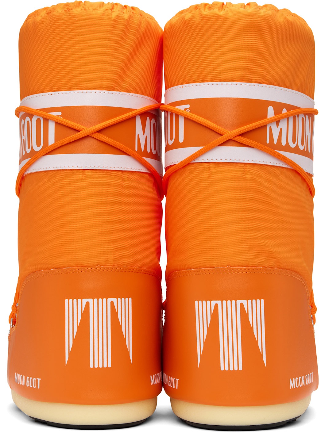 MOON BOOT Orange Icon Nylon Boots | REVERSIBLE