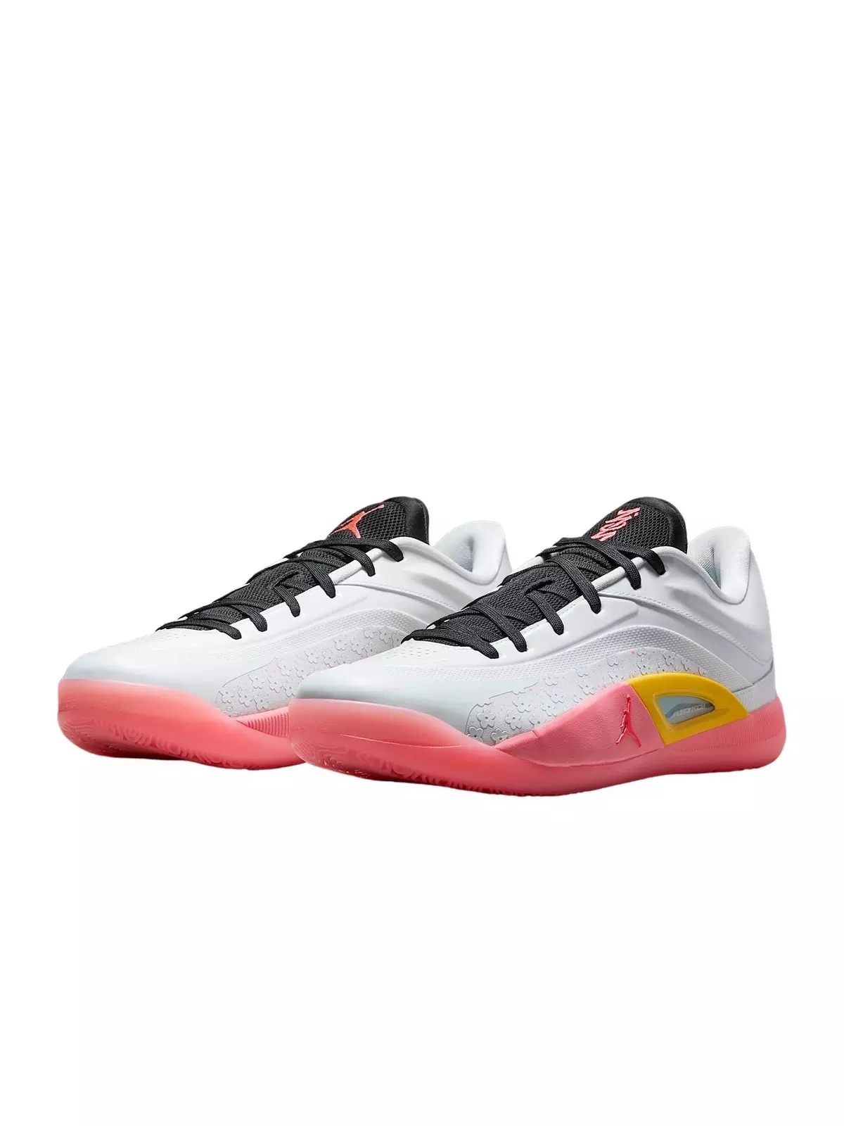 Zion 4 "White/Black/Tour Yellow/Hot Punch" Men's Basketball Shoe - 4